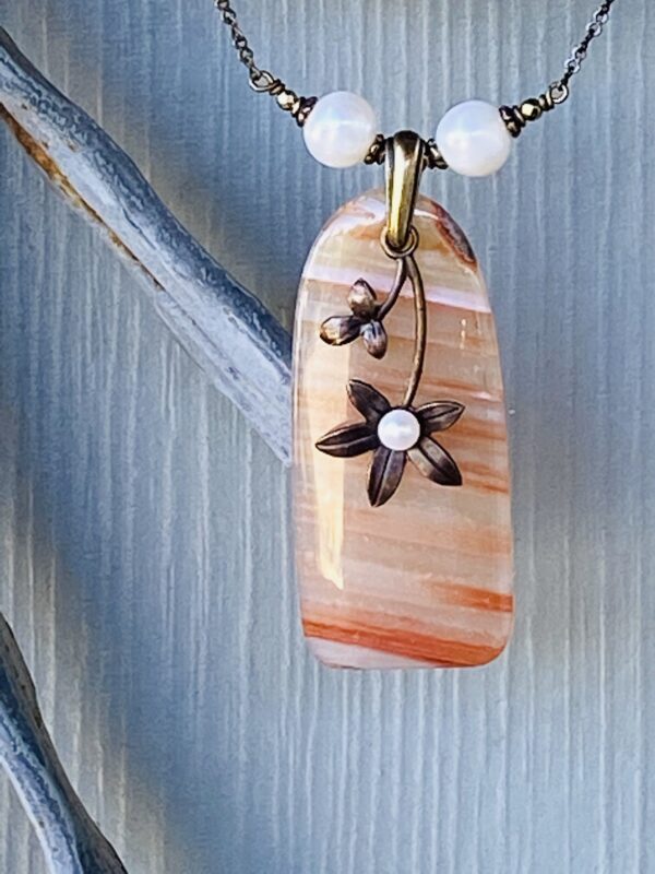 Orange Blossom Special Necklace.  SOLD