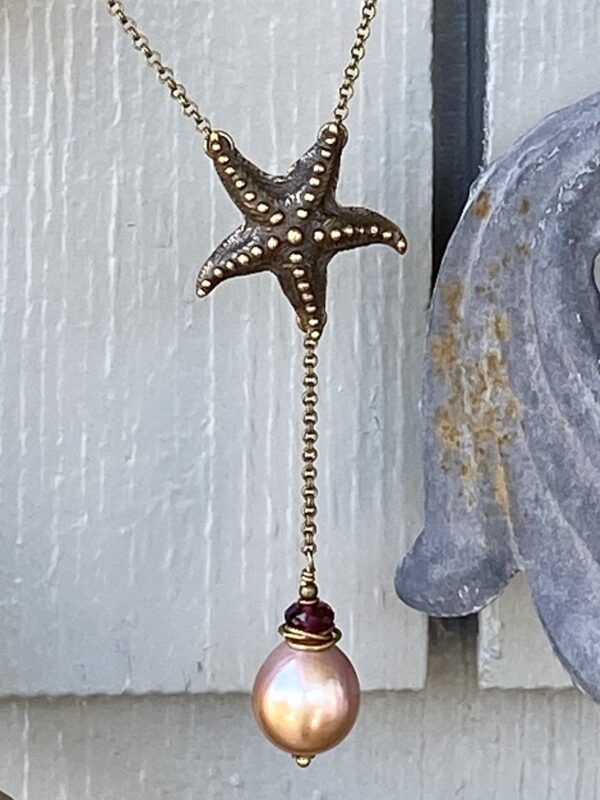 Starfish with Pearl Necklace.