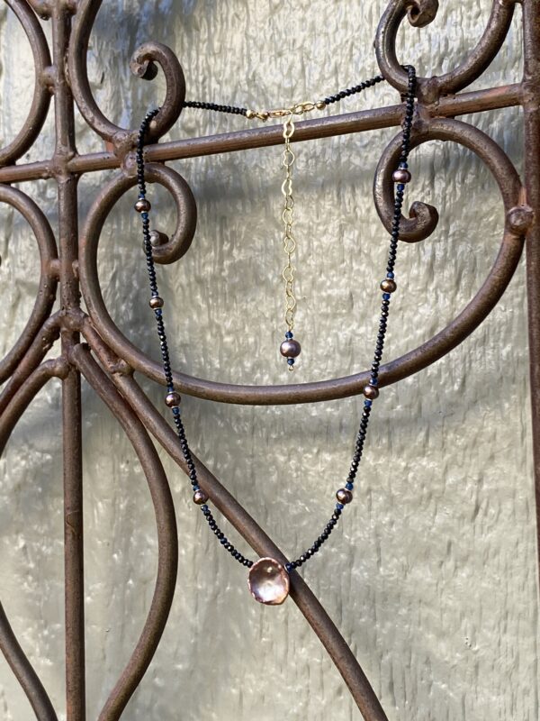 Cocoa Keshi Pearl Necklace - Image 2