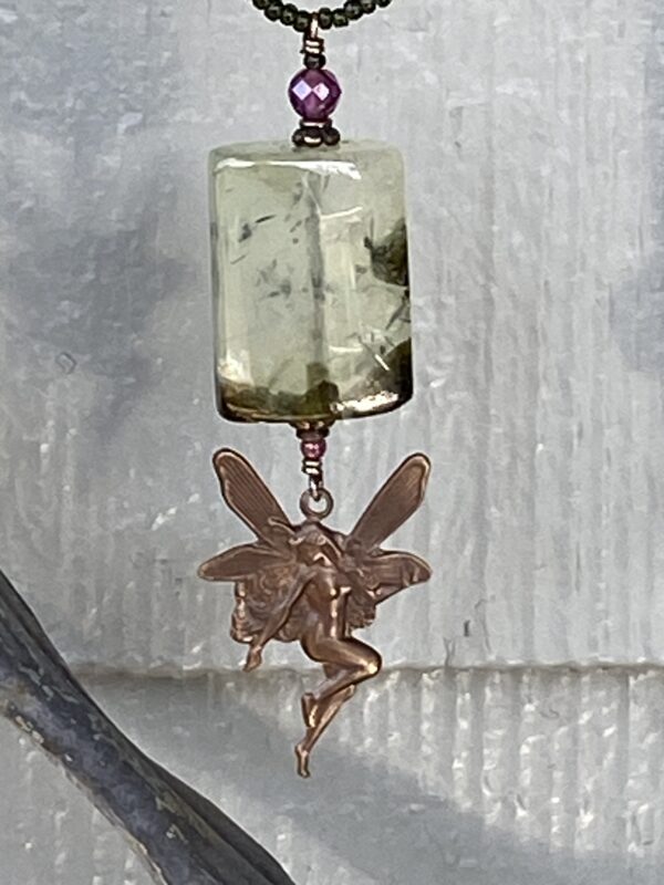 Moss Agate Fairy Necklace