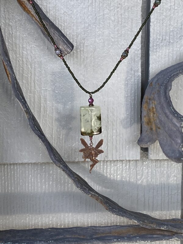 Moss Agate Fairy Necklace - Image 3