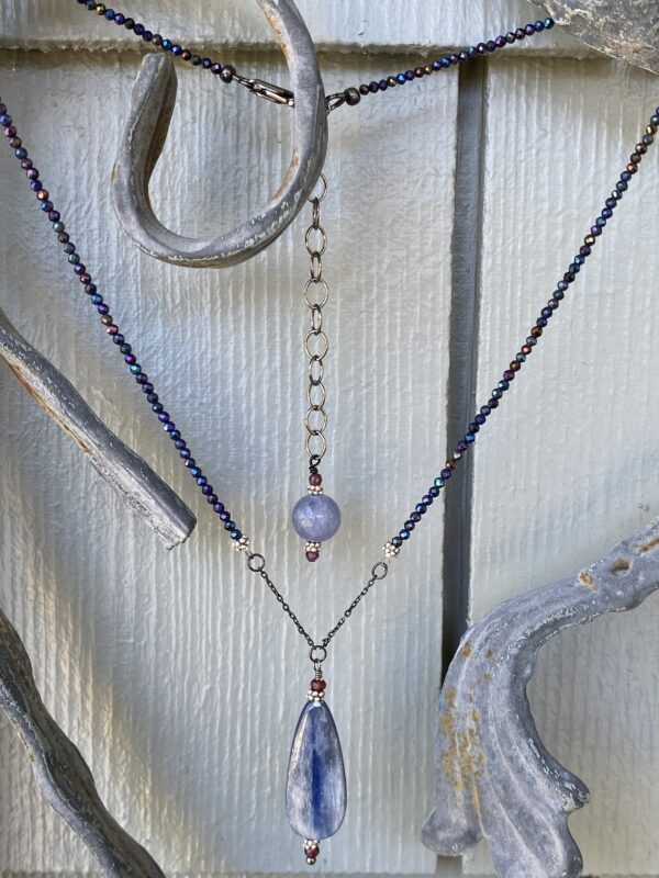 Kyanite Paddle Necklace