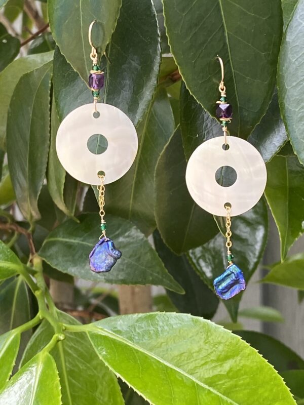 Mother of Pearl Lantern Earrings